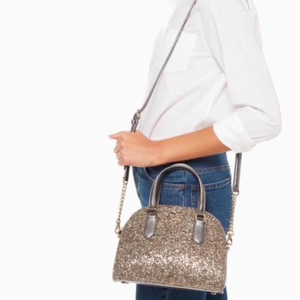 Kate Spade Glitter Mini Reiley Satchel - Picture 2 of 16